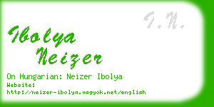 ibolya neizer business card